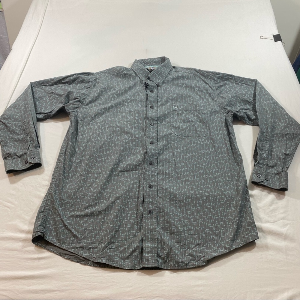 Cinch shirt Men’s Large Graphic Long Sleeve Button down shirt western cowboy - Picture 10 of 10